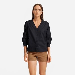 Silky Cotton Lantern Top from Everlane